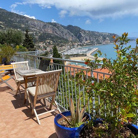 Villa l'ensoleillée vue panoramique mer, 250 m de la plage et du centre ville Menton Exterior foto