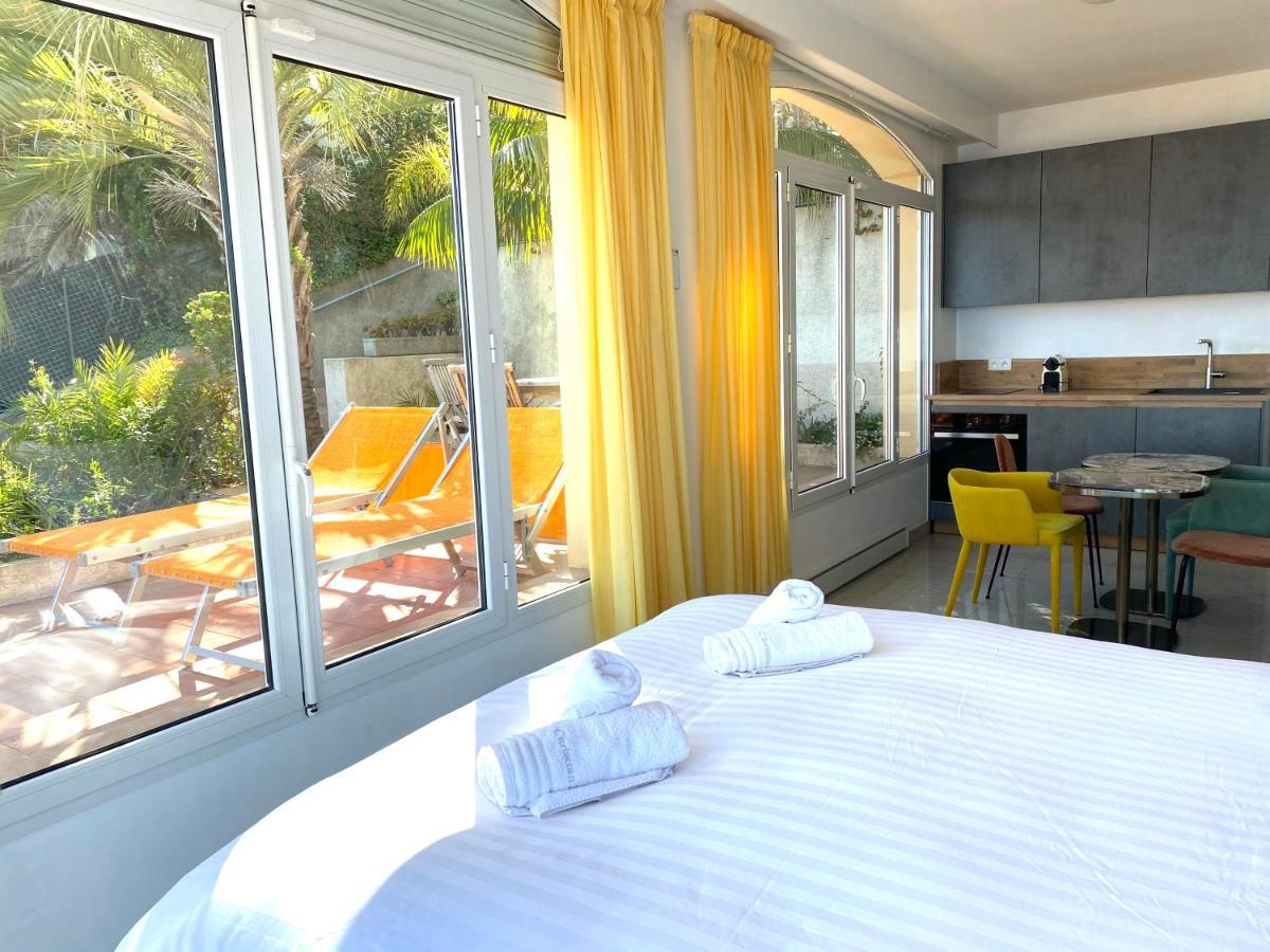 Villa l'ensoleillée vue panoramique mer, 250 m de la plage et du centre ville Menton Exterior foto