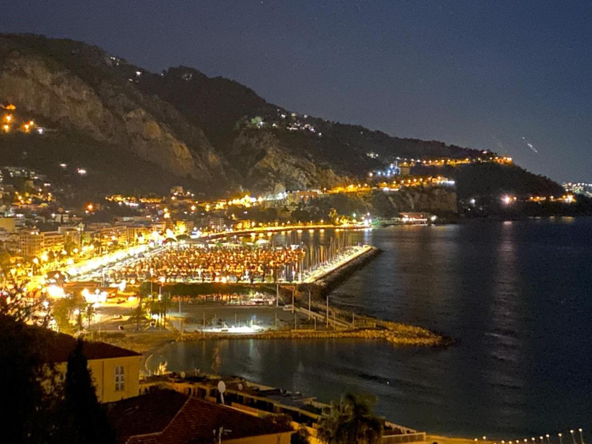 Villa l'ensoleillée vue panoramique mer, 250 m de la plage et du centre ville Menton Exterior foto
