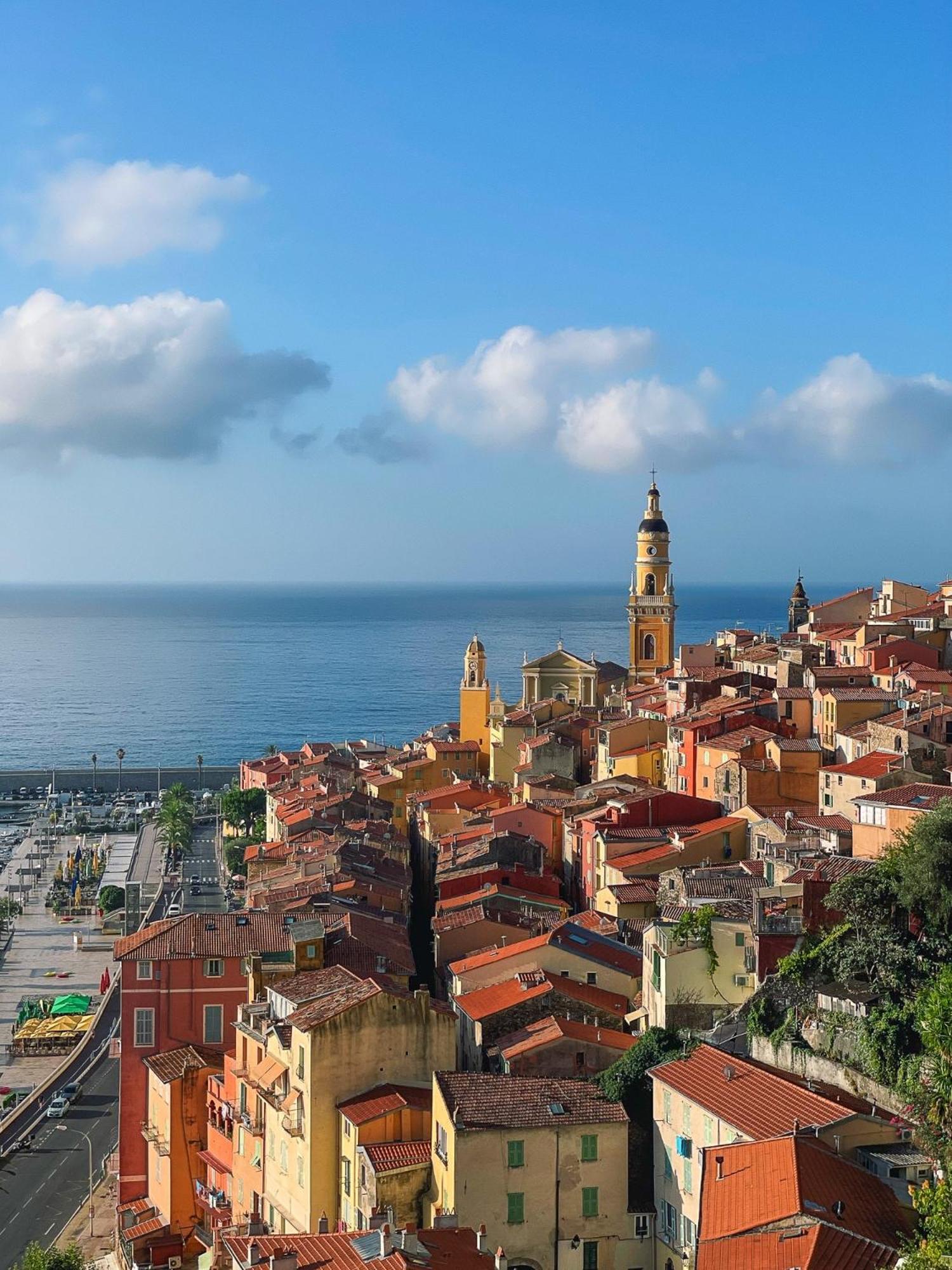 Villa l'ensoleillée vue panoramique mer, 250 m de la plage et du centre ville Menton Exterior foto